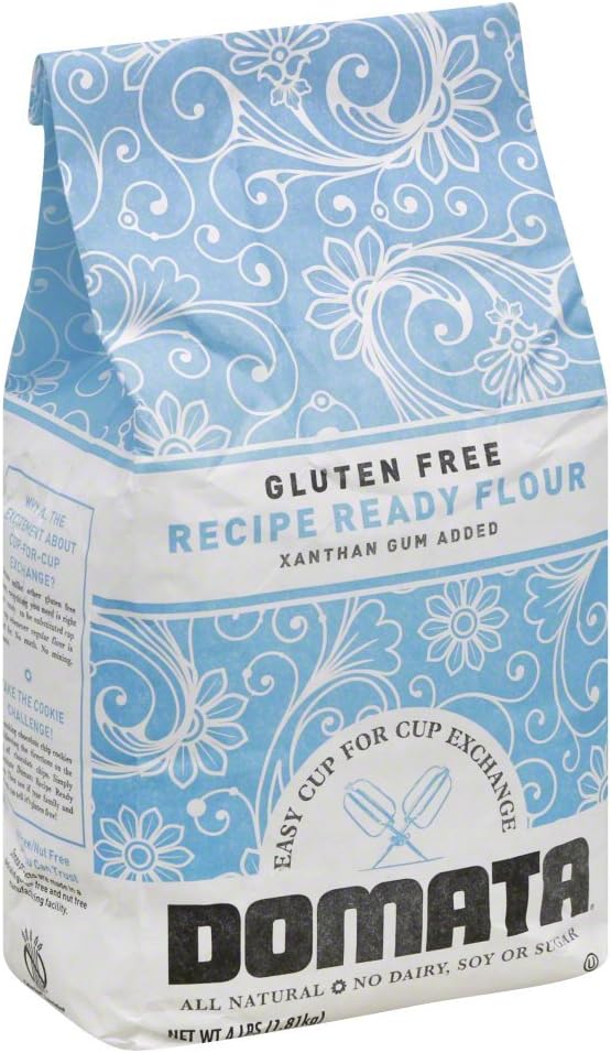 Domata Living Gluten-Free All Purpose Flour, 4 Pound (Pack of 4)
