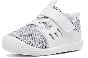 MORENDL Toddler Sneakers Baby Boys & Girls Barefoot Shoes Lightweight Breathable Walking Running Tennis Athletic Sport Shoes