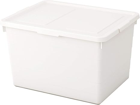 Amazon ｉｋｅａ イケア Sockerbit ふた付きボックス38x51x30 Cm ホワイト 003 160 66 収納ケース ボックス オンライン通販