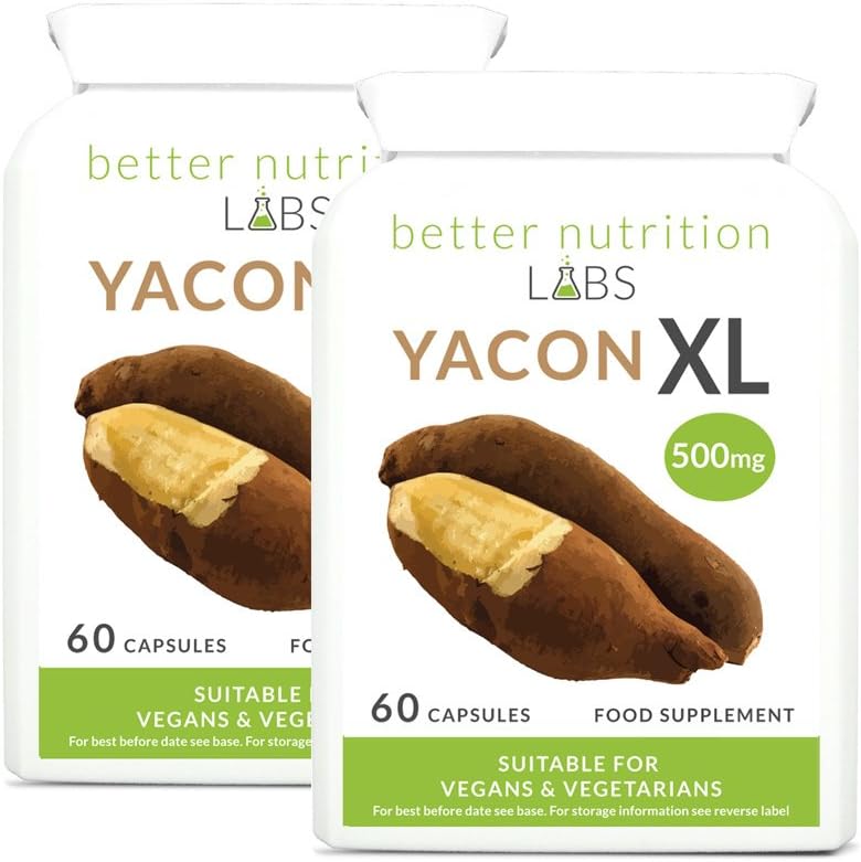 Yacon XL 2 Month Supply - High Strength Yacon Syrup Extract Diet Pill by Better Nutrition Labs - 120 Capsules