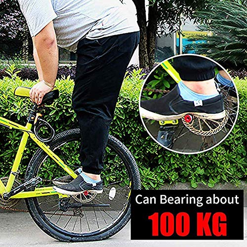 Aochol Axle Foot Pegs, 2 PCS 220lb Capacity Aluminum Alloy Bicycle Foot Stunt Pegs, for Kids Adult BMX Mountain Bike Bicycle Cycling(Black)