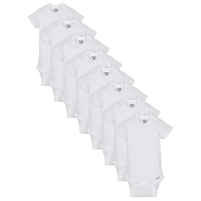 Gerber 8 Pezzi Body A Maniche Corte Per Bambino – Tutine Neonato In Cotone, Pratiche E Morbide