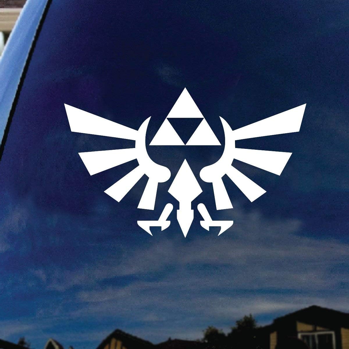 Zelda Inspired Wings Silhouette Die Cut Vinyl Car Decal Sticker Bumper Window Sticker 2 Pack