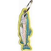 Trout Salmon Fishing Keychain Gifts, Rainbow Trout Fish Key Chain Bag Charm For Men Backpacks, Cool Fishing Keychains Tags Cute Stuff Funny For Fisherman Dad Boyfriend Organizer Car Accessories