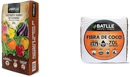 Sustratos Ecológicos Sustrato Humus Lombriz 25l. Batlle + Block de ...