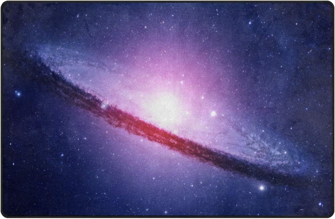 Orediy Weiche Teppiche mit Sternenmotiv in Galaxie, leichter Teppich