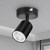 Dehobo Wall Light Spotlight Indoor Matte Black Adjustable GU10 Indoor Ceiling