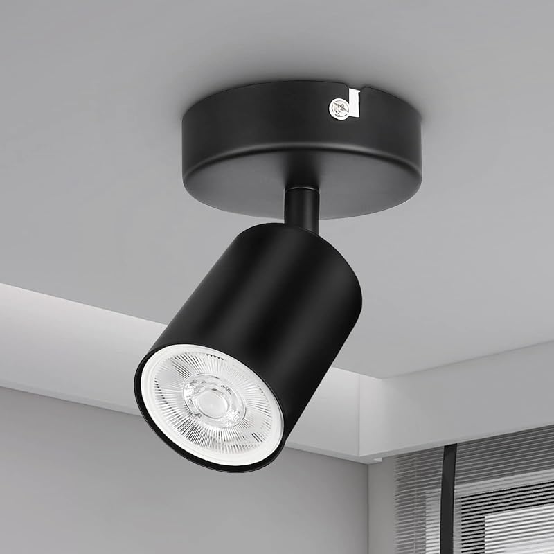 Dehobo Wall Light Spotlight Indoor Matte Black Adjustable GU10 Indoor Ceiling