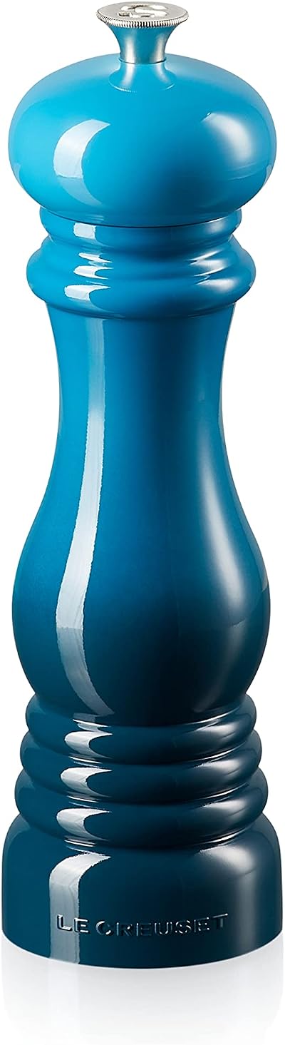 Le Creuset Classic Adjustable Salt Mill Grinder Deep Teal 40g 21 cm