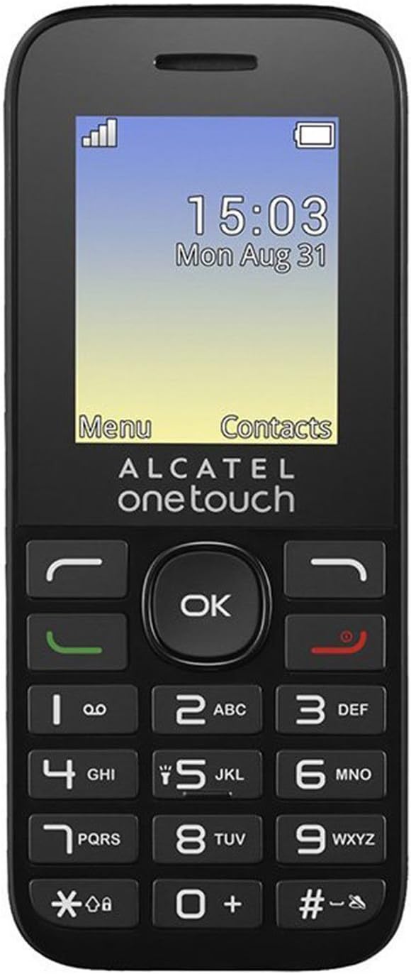 Alcatel 1016G Sim Free Smartphone - Black