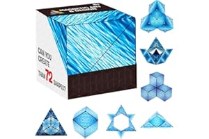The Shape Shifting Box Puzzle Box STEM/STEAM 3D Cube Box Fidget Toy Transforms Into Over 70 Shapes Anti-Stress Puzzles,Brain-