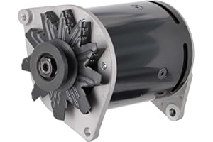 Powermaster - PowerGEN Ford Black Swing Mtg 90A 12V w/Step Pulley for 3/8" Belt