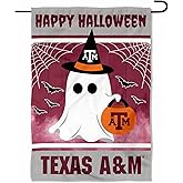 Texas A&M Aggies Happy Halloween Double Sided Garden Yard Flag
