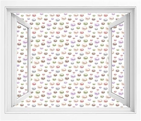 Amazon 真珠の装飾 絵画風 Pvc壁紙ポスター 100x70 Cm カラフルな真珠3 Dアートイラストパターントレジャーコレクションブライダルスタイル 風景 景色 おしゃれ ウォールステッカー 多用途なシール Diyシール 白いパステル ウォールステッカー オンライン通販