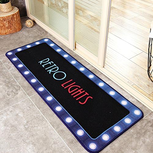 Carpet/Doormat/Personality,Fashion,Neon Mat/Indoor Entrance Mats/Longer Suction Pad-B 45x120cm(18x47inch)