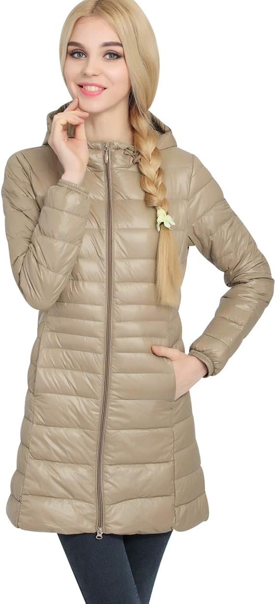 Piumino Lungo Leggero Donna Con Cappuccio Piumini Lunghi Leggeri Giacca Piumino Leggeri Donna