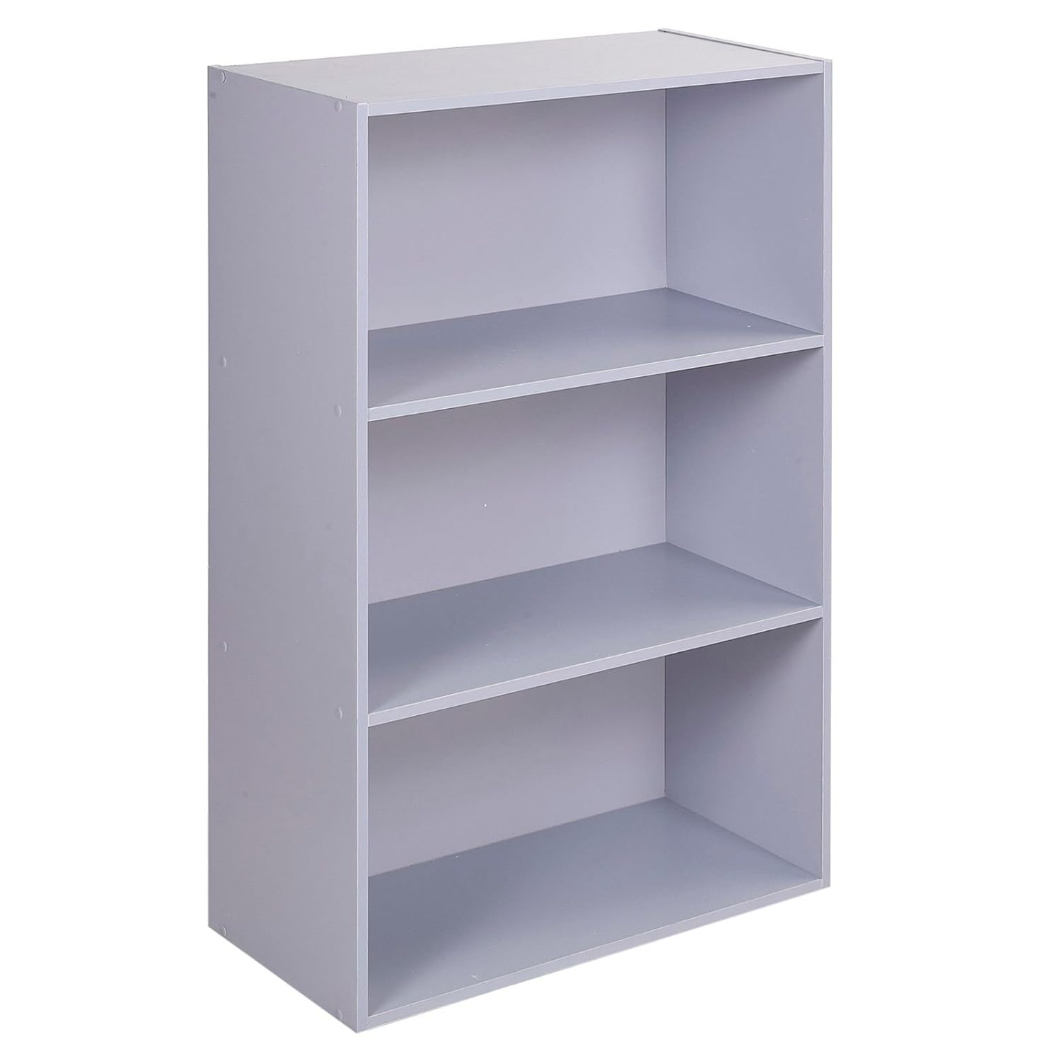 URBNLIVING Wide 3 Tier Wooden Grey Shelf Bookcase Amazon.co.uk