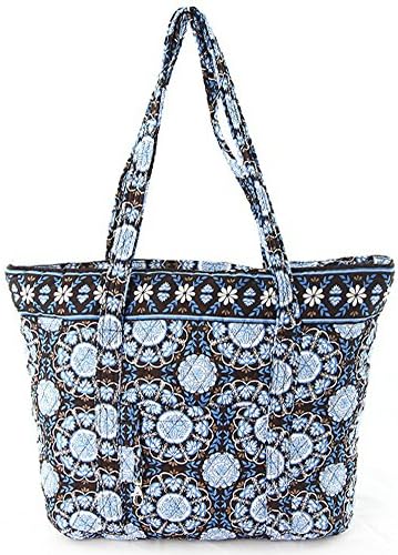 Quilted Large Tote Overnighter Bag (Turquoise)