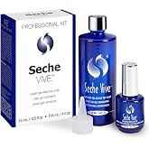 Seche Vive Professional Kit, Instant Gel Effect Top Coat for Nail Polish, 4 oz &amp; 0.5 oz Refill