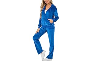 Aitmoask Velour Track Suits for Women Set Fall Sweatsuits 2 Piece