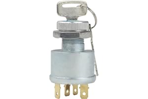 MANUTEX Ez-go Golf Ignition Switch with Key for EZ-GO TXT, Medalist, Marathon, Workhorse, ST, Shuttle Golf Cart, 4 Terminals, 33639-G01 33639G01, 33639-G03 33639G03