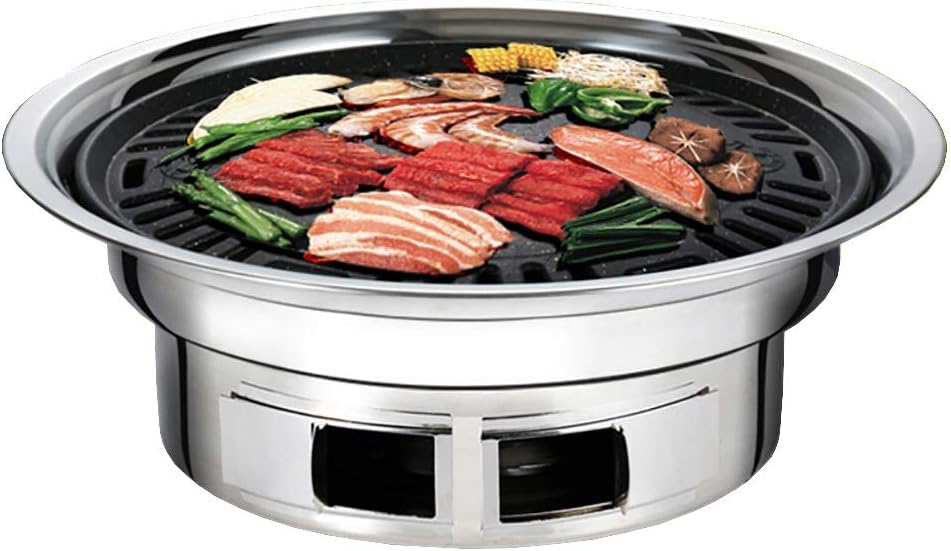 Guoguocy Charcoal Barbecues Barbecue grill, BBQ, Korean-style household charcoal barbecue grill, smoke-free grill, Maifan stone anti-stick coating,