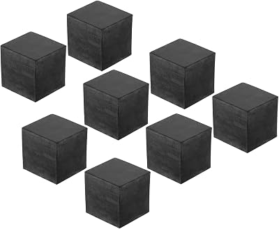 PATIKIL Rubber Vibration Isolation Pads 8 Pcs Square Mats 2" x 2" x 2" for HVAC