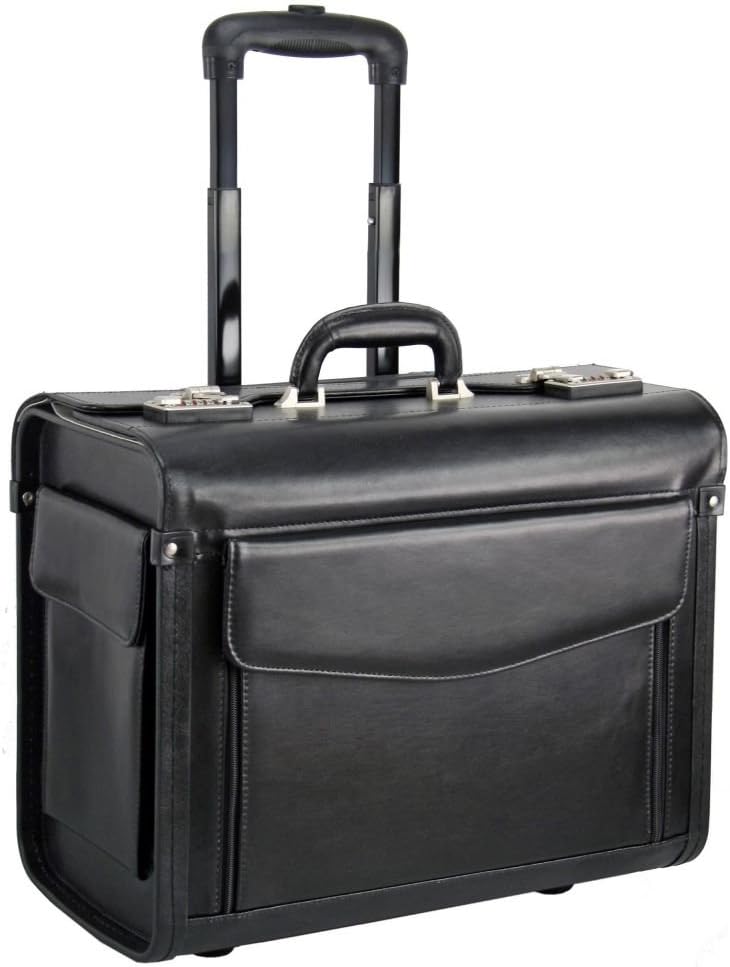 Dermata2-Wheel Pilot Trolley Leather 45.5 cm Laptop Compartment