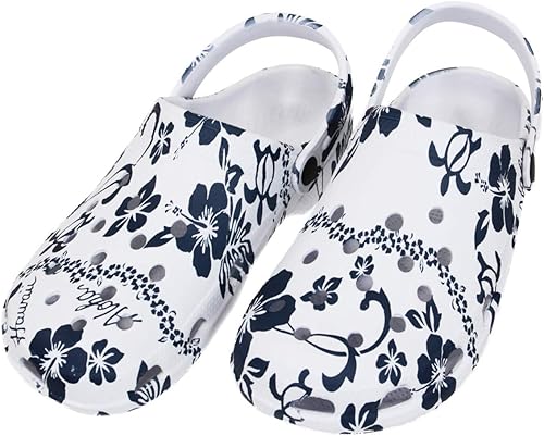 Amazon Kahiko クロックス風 ハワイアン メンズ レディース サボサンダル スリッポン ハワイアン ホヌ ハイビスカス Kahiko シューズ バッグ