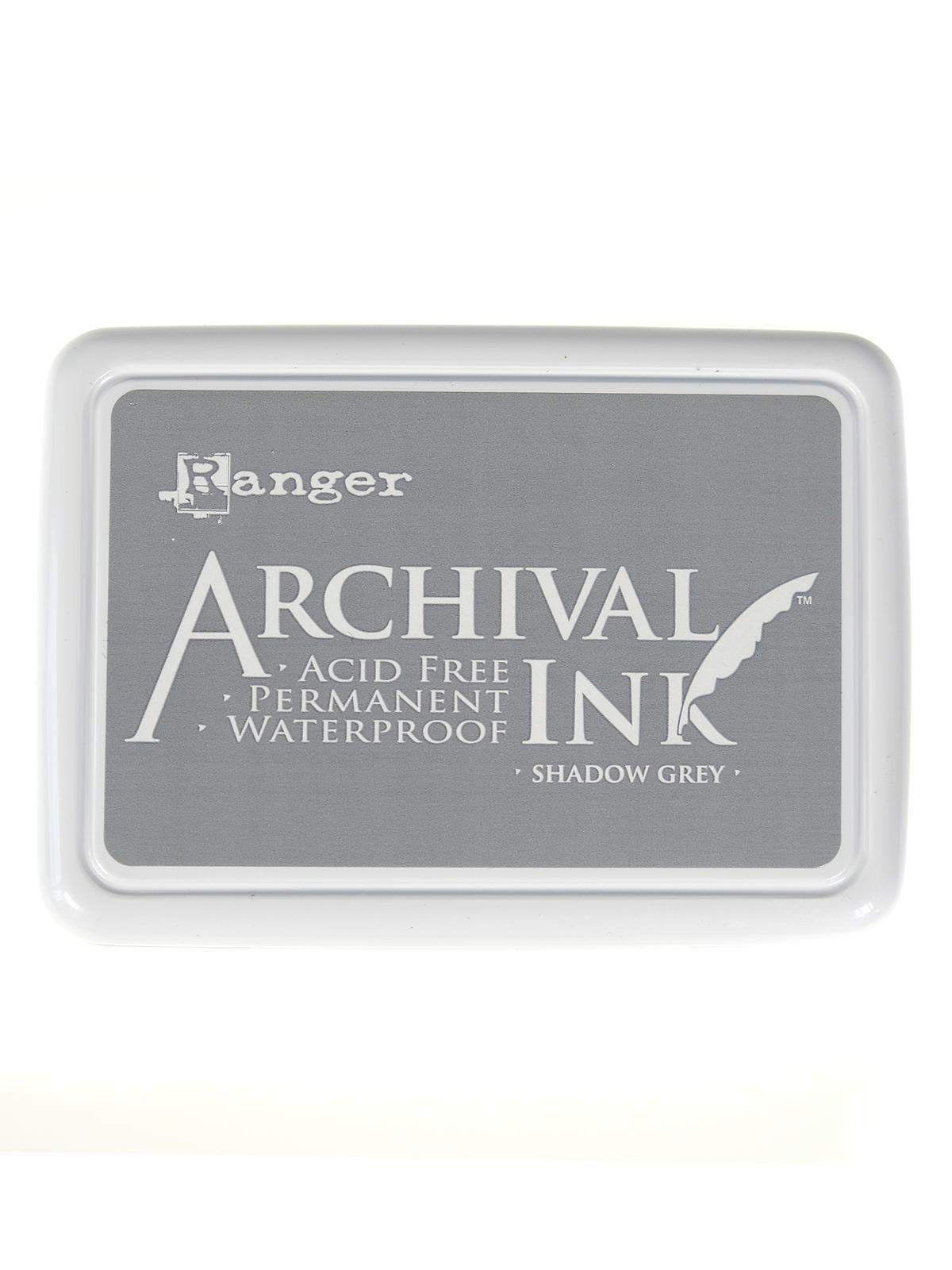Ranger AIP52517 Archival Ink Pad Shadow Grey, 6.9 x 9.8 x 1.8 cm