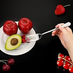 6PCS Serving Spoons and Forks set- Solid Spoon x