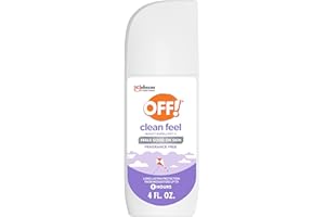 OFF! Clean Feel Insect Repellent Spritz with 20% Picaridin - Long-Lasting DEET-Free Protection from Mosquitoes, Fragrance-Free Pest Control For Ticks & Flies, Camping, Bug Spray - 4 oz