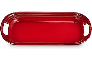 Le Creuset Stoneware Rectangular Serving Platter (Cherry Red)