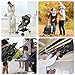 Amzdeal Airplane Lightweight Stroller with Pull Rod Umbrella Stroller One-hand Fold Design Baby Infant Travel Stroller - Black