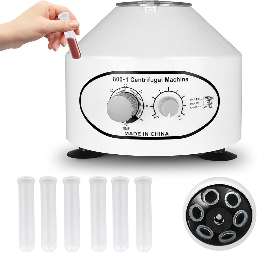 Fiar 800-1 Desktop Centrifuge 4000RPM Speed Control 6x20ML Rotor Timer 110/220V
