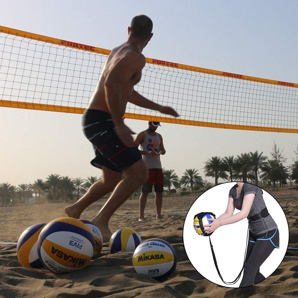 Uspacific Volleyball Training Aid Kit, Adjustable Shoulder Strap Polyester Volleyball Training Equipment with 2Pcs Volleyball Training Straps for Single Player Training : Sports & Outdoors
