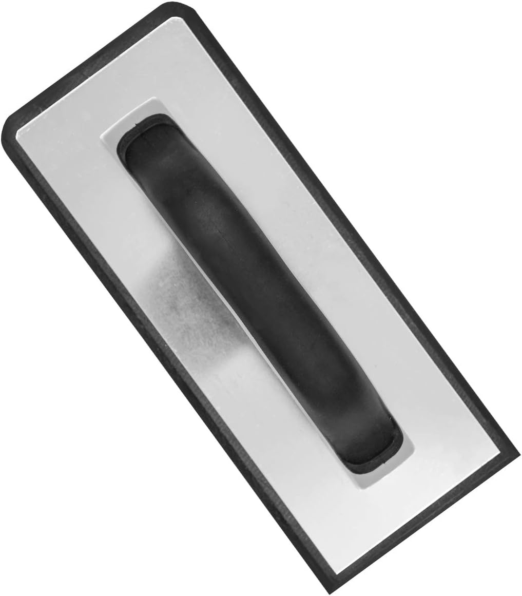 ROLLINGDOG 9.5" x 4" (240 mm x 100 mm) Grout Float With Polished Aluminum Back,Black Dense EVA Foam Pad on Rubber Base,Great for Smoothing Floor Tile Grout Work - Image 3