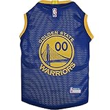 Pets First Golden State Warriors Dog Basketball Mesh Jersey, Large