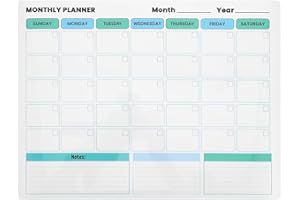 DIYEAH Dry Erase Wall Calendar Large Monthly Planner Sticker Peel and Stick Calendar Decal Reusable Whiteboard for Home Offic