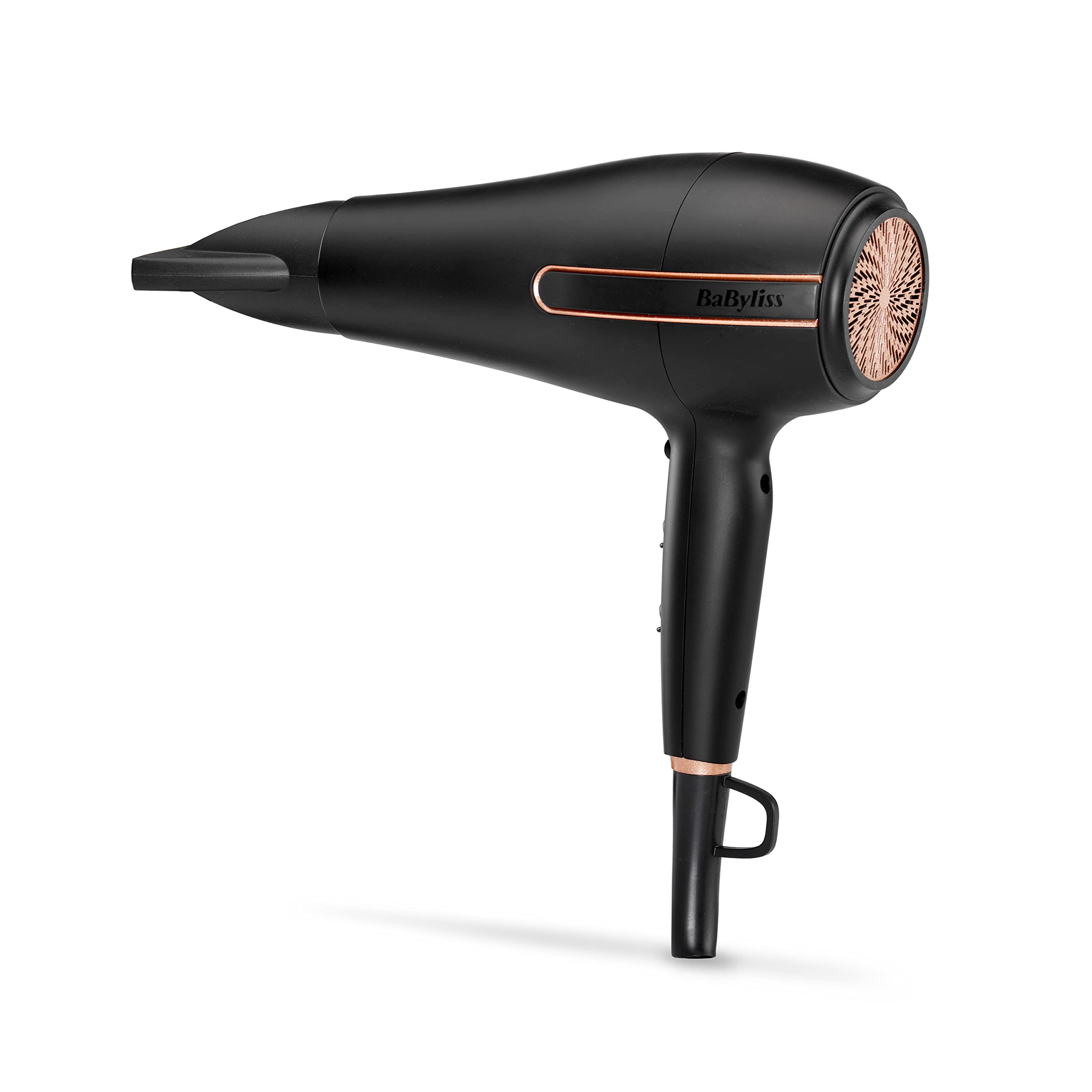 BaByliss Super Power Hair Dryer - Ultra-Fast 2400W Air Flow, Ionic Frizz-Control, Salon-Grade AC Motor, 3 Heat & 2 Speed Settings, Black, 5240U