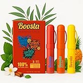 Boosta Nasal Eucalyptus Inhaler – Natural, Plant-Based Formula for Instant Energy & Nasal Congestion Relief – 3-Pack, Portable for Daily Use – Ideal for Young Adults (Mix)