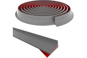 ZIBIAN Shower Threshold Water Dam, Collapsible Shower Water Guard, Self-Adhesive Silicone Waterproof Shower Water Blocker, Shower Splash Guard for Bathroom, Kitchen, Countertop (137inch,Grey)