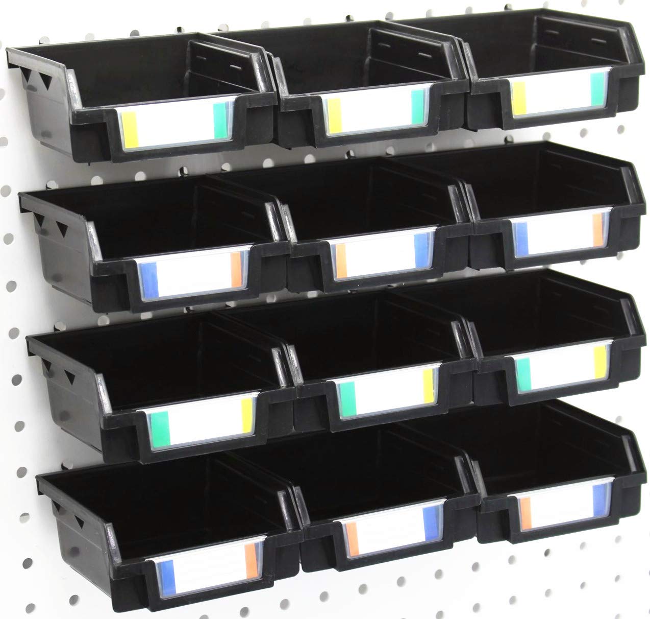 Buy 12 Pack Black Pegboard Bins Pegboard Hardware Parts Storage Craft