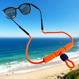 1pcs Beach Snorkeling Floating Anti-Drop Sports Adjustable Glasses Chain, Eyeglass Cord for Swimming Surfing Boating