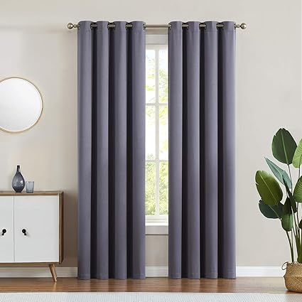Amazon Com Lala Wonz 98 Blackout Curtains For Bedroom Thick