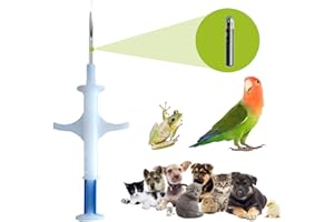Manruta ISO Pet ID Microchips 20 Pack, Mini Small 1.25X7 mm, Use for Little Animals Puppies Kitten Hamster,Birds, Fish,Snake,Turtle Identification and Management