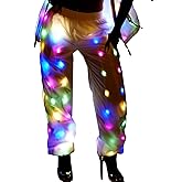 aifuu Mens Womens LED Flash Light Rave Sport Jacket Baseball Hoodies Sport Outwear Party Costume Fancy Dress