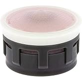 Neoperl 14 5350 5 PCA Perlator HC California Economy Flow Aerator Insert, Regular, 1.2 GPM with Washer, Pink/Clear Dome, Honeycomb Screen, Aerated, Acetal