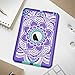 iPad mini/2/3 Case, Hocase Shockproof Hybrid Dual Layer Hard Rubber Protective Case with Cute Flower Design for Apple iPad Mini 1st/2nd/3rd gen 7.9-inch - Purple/Teal