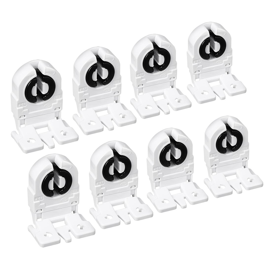 Photo 1 of uxcell 8Pcs T8 Fluorescent Light Holder G13 Base Non-Shunted Single Head Lamp Socket AC 250V 2A for LED Fluorescent Tube